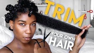 DETAILED | How To Trim Your Own Hair | Natural Hair - Naptural85