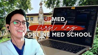 Online Med School EP. #1: First Day of Class  + Get Ready With Me | UP Med, UPCM | Med Student Vlog