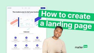 How to create a landing page with MailerLites - Tutorial