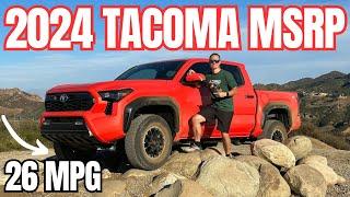 2024 Toyota Tacoma MSRP Break Down + MPG