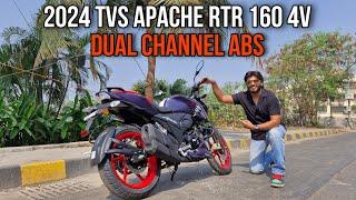 FINALLY  2024 TVS APACHE RTR 160 4V DUAL CHANNEL ABS  | FULL RIDE REVIEW