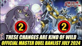 These Changes Are Kind Of Wild! Yu-Gi-Oh! OFFICIAL Mater Duel Banlist July 2024