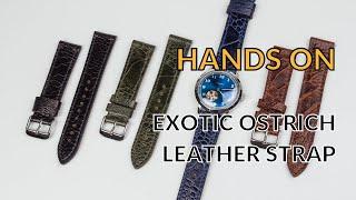 Product Showcase Video: Exotic Ostrich Leather Watch Strap