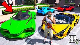 Franklin Stealing Billionaire's Secret Sports Cars In GTA 5 | SHINCHAN and CHOP