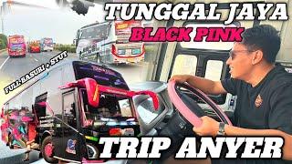 SERAME INI TRIP ANYER⁉️ MERIAH HEBOH FULL BASURI  NAIK BUS TUNGGAL JAYA BLACK PINK BIKIN GEGER