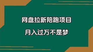 网盘拉新陪跑项目 月入过万不是梦