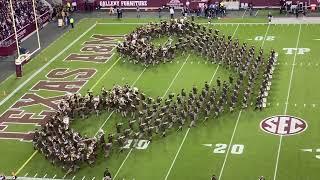 AMERICAS FIGHTIN’ TEXAS AGGIE MARCHING BAND HALFTIME DRILL MISS STATE GAME 2023