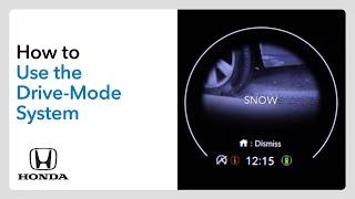 How to Use the Drive-Mode System