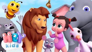 Sonidos de Animales para Niños | canción de animales | HeyKids - Canciones infantiles