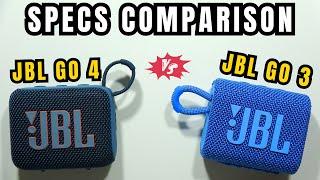 JBL Go 4 vs JBL Go 3 Specs Comparison