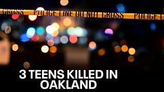 LIVE: Oakland police on killings of 3 teens