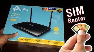 TP-Link 4G LTE TL-MR6400 Router Unboxing - Best SIM Card Router