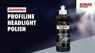 Anwendung SONAX PROFILINE HeadlightPolish + SONAX PROFILINE HeadlightProtection