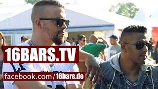 Interview: Kollegah, Farid Bang & Majoe auf dem "Out4Fame-Festival" (16BARS.TV)