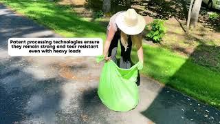 SUPERBIO 55gallon Compostable Outdoor Leaves Bags