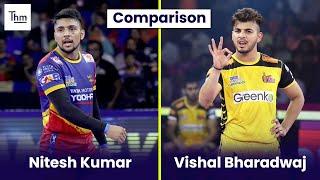 Nitesh Kumar vs Vishal Bhardwaj #shorts #prokabaddi #pkl9