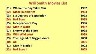 Will Smith Movies List