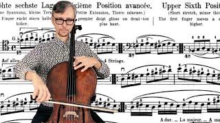 How to Play Cello in Sixth Position | Dotzauer-Klingenberg Exercises 207-209 | Cello Lesson