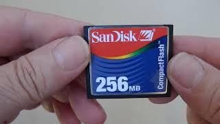 Sandisk compact flash card 256mb