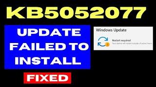 KB5052077 Update not Installing on Windows 10 Fixed