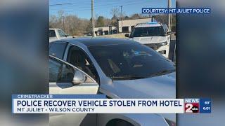 Mt. Juliet police recover vehicle reported stolen from hotel