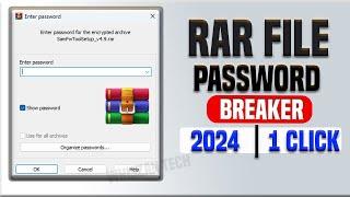 RAR Password Unlocker in 2024 | How to Recover RAR File Password- WinRAR Password Unlock | crack rar