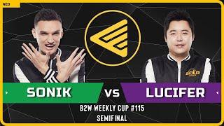 WC3 - [NE] Sonik vs Lucifer [UD] - Semifinal - B2W Weekly Cup #115