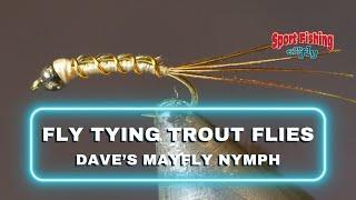 FLY TYING TROUT  FLIES - PRO STAFF ON THE BENCH: DAVE'S MAYFLY NYMPH WITH DON FRESCHI