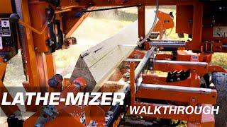 Lathe-Mizer Log Lathe Sawmill Attachment Walkthrough | Wood-Mizer