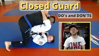 Tips for closed guard bottom against larger opponents