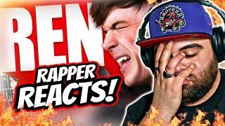 BRO JUST STOP IT! | RAPPER REACTS To REN - Fire in the Booth  (First Time Reaction!)