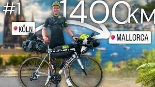 Köln - Mallorca: 1400km in 4 Tagen I  Bikepacking Challventure I Teil 1