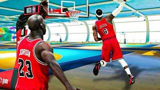 MICHAEL JORDAN and LEBRON JAMES DOMINATE the PARK TOGETHER on NBA 2K22