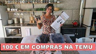 COMPRINHAS NA TEMU-O QUE COMPREI COM 100€-SERÁ QUE PRESTA?