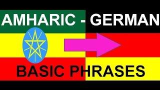 Amharic - German Basic Phrases