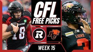 REDBLACKS vs LIONS CFL Picks and Predictions (Week 15) | CFL Free Picks Today