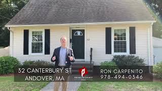 Andover, MA Home for Sale - 3 Bed 1.5 Bath