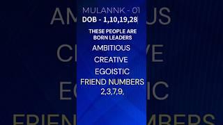 Mulank 1 #shorts #numerology #numerologer