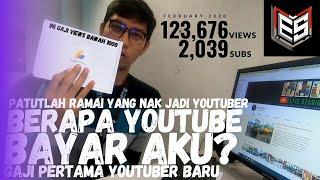 GAJI PERTAMA YOUTUBER BARU MALAYSIA 2020 - Review Paling Jujur