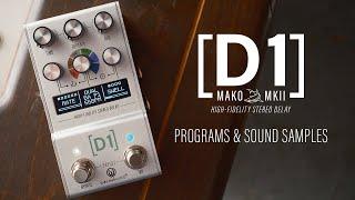 Walrus Audio MAKO Series MKII: D1 Program Samples