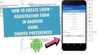 How to create login and registration form in Android using SharedPreferences [with Source Code]