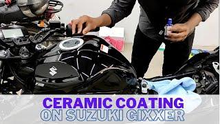 Full Ceramic Coating Application Process on Suzuki Gixxer Bs6