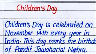 Children's Day Essay in English || Essay on Children's Day in English