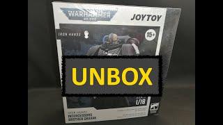 JOYTOY Warhammer 40k Iron Hands Intercessors Brother Gravak UNBOX