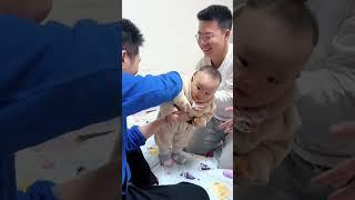 Funny moment with daddy #baby #cute #cutebaby #funnybaby #funny #trending #babyboy #viral #kids