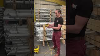 Robin Gamble of UKHelix demonstrates how  a Ziplevel - a high precision altimeter level - operates.