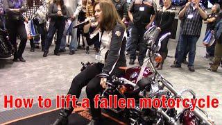 V#91 How to Lift a Fallen Motorcycle Safely - It's very easy!