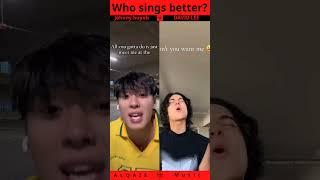 Which singer is the best? Johnny Huynh × DAVID LEE - Don't You Want Me #alqaismusic #humanleague