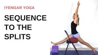 Sequence for the splits step by step (Hanumanasana) - Iyengar Yoga