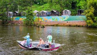 LIVING and FISHING out of TINY HOMES | Rivers Rest Bryson City North Carolina